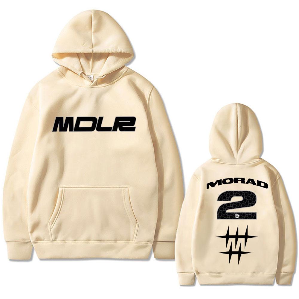 Rapper Morad MDLR Print Hoodie Spring Autumn Men Women Hip Hop Fashion Trend Sweatshirt Men's Vintage Oversized Hooded Pullover