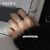 Roman Numerals Open Ring (Pair)