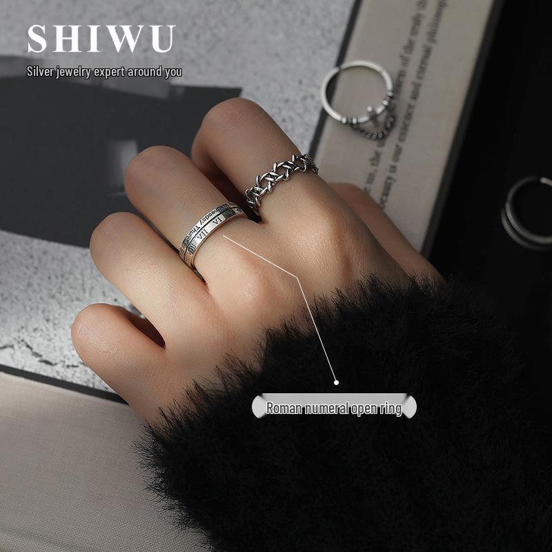 Silver Cross Women's Retro Silver Ring - Trendy Thai Index Finger Jewelry, 2022 Celebrity Style