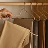 5/10PCS Stainless Steel Pants Hanger Non-slip Pants Rack Household Non-trace Hanging Pants Clip Special Hanger Storage Device