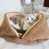 Pet Blanket Multifunctional Foldable Corduroy Warm Soft Cat Bed Mat for Dog