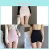 Womens High Waist Irregular Mini Skirt With Stretch Cotton Blend For Spring Casual Wear