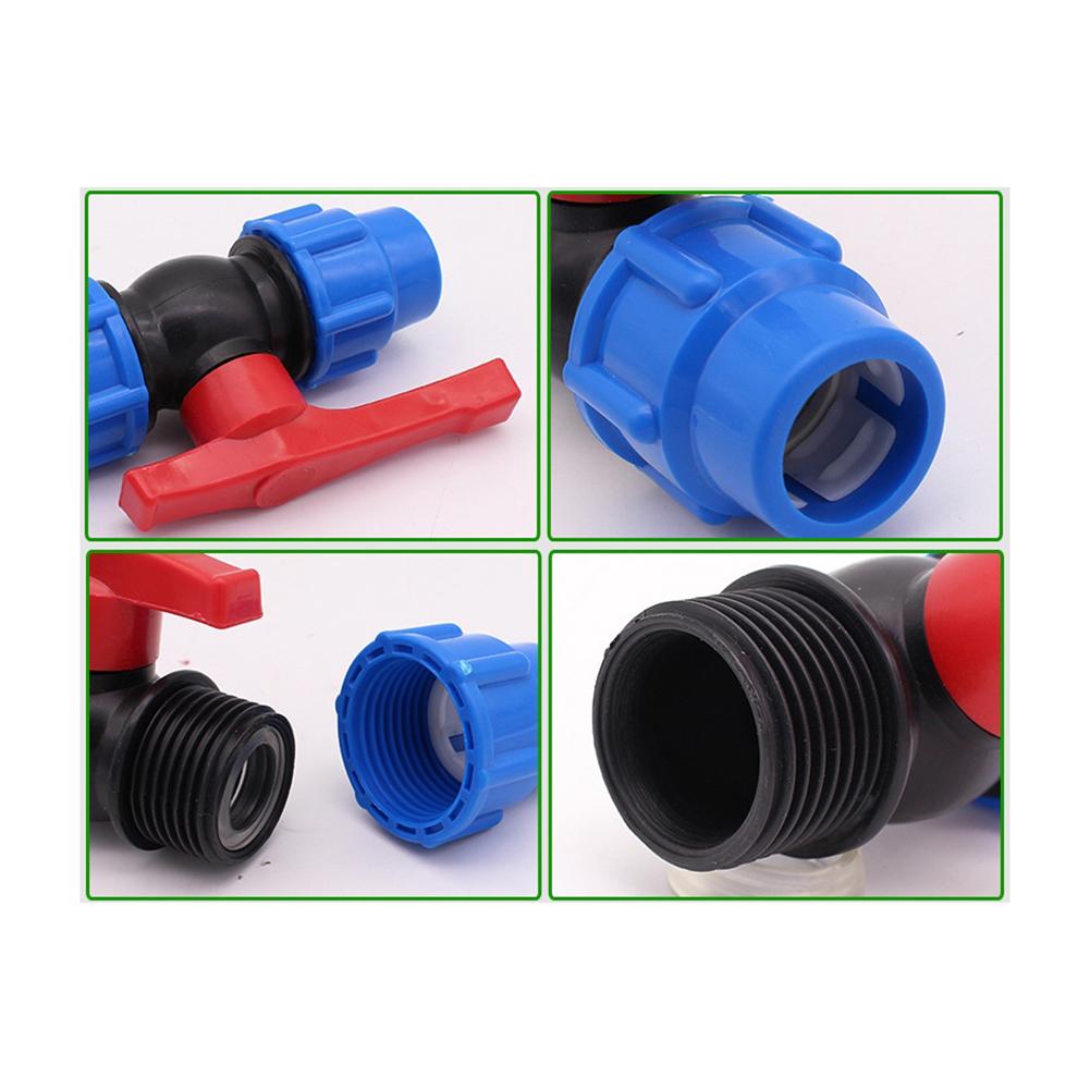 20 25 32 40 50mm Plastic Quick Ball Valve for PE Pipes - Irrigation Water Fitting with High Pressure Resistance