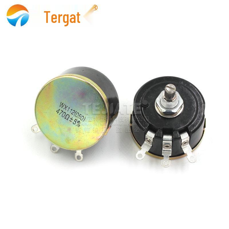 WX112 WX050 Single-Turn Wirewound Potentiometer - Adjustable Resistor 5W: 100R, 1K, 2K2, 4K7, 10K, 22K Options
