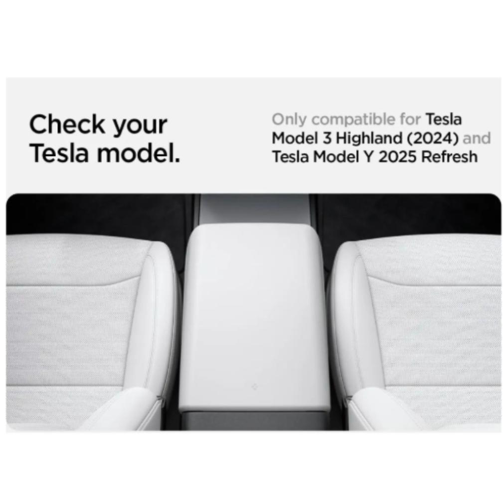 Center Console Non-Slip Armrest Cover Designed for Tesla Model Y 2025 Refresh (Juniper) & Model 3 2025/2024 Refresh (Highland) El3