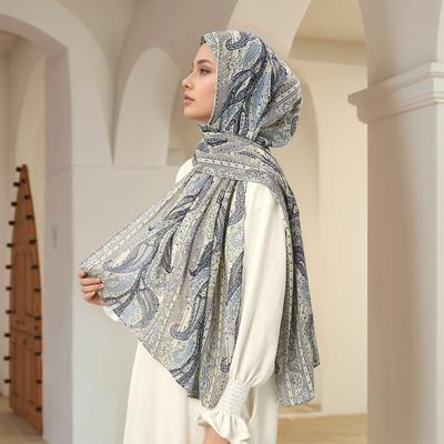 New Paisley Printed Chiffon Hijab Scarf For Woman Muslim Hijabs Shawl New Design Lady Headscarf Islam Turban Foulard Scarves