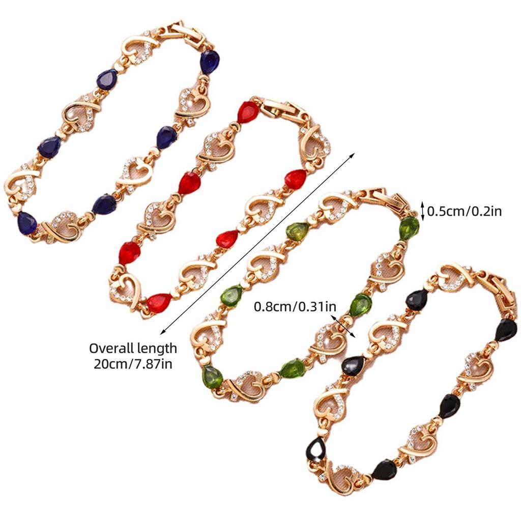 „Koreanisches herzförmiges Liebesarmband mit Diamantblumen-Design – Valentinstagsgeschenk für Frauen“