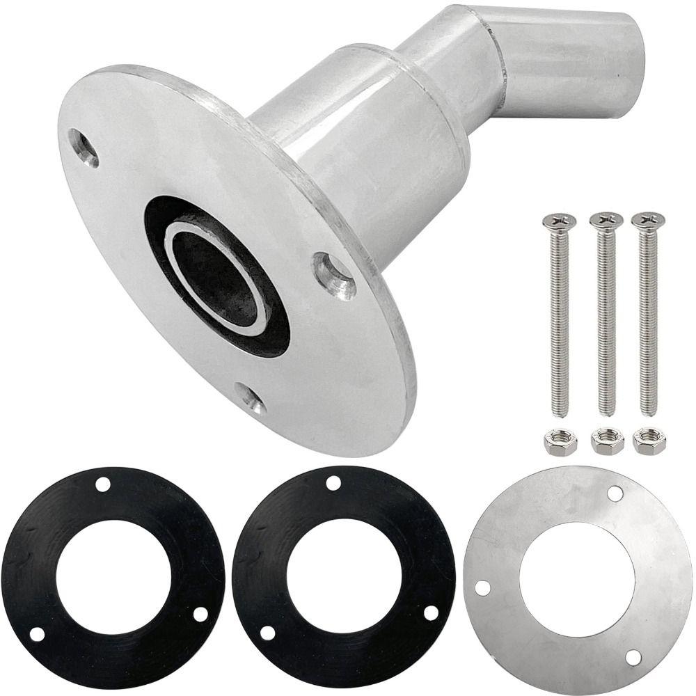 22mm Thru Hull Exhaust Fitting Stainless Steel Hull Skin Fittings Drainage Plug  Vent Heater