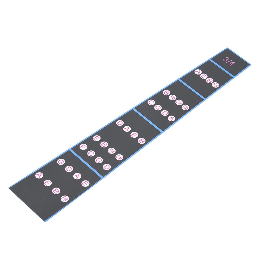 5pcs Violin Fretboard Sticker Fingerboard Tape Fretless Fingering Guide for Beginner (3 4)