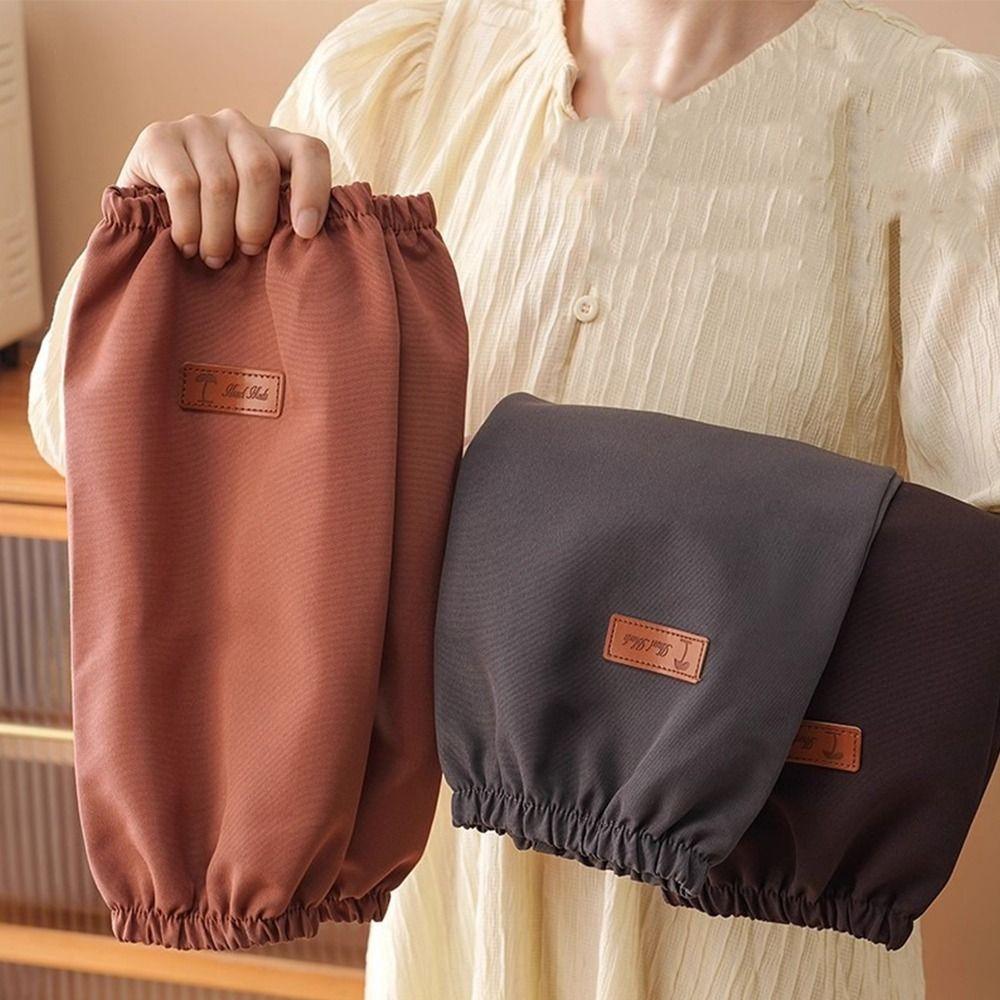 Sleeve Cover Thickened Waterproof Oversleeves Oil-Resistant Elastic Band Arm Sleeves Stain-Proof Oilproof Arm Covers Cleaning