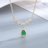 Drop Earrings Necklace Set for Women Vintage Jewelry Set AAAAA Zircon Wedding Engagement Gifts