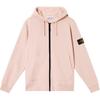 STONE ISLAND SS25 Frühling Herbst Klassisches Logo Reißverschluss Kapuzenpullover Langarm Jacke Unisex Jacke Rosa K1S15-6100042-S0051-V0082