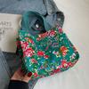 Northeast Ancient Style Floral Bag Ethnic Large Flower Fashionable Personality Large Capacity Handbag One Shoulder Tote Bag Women