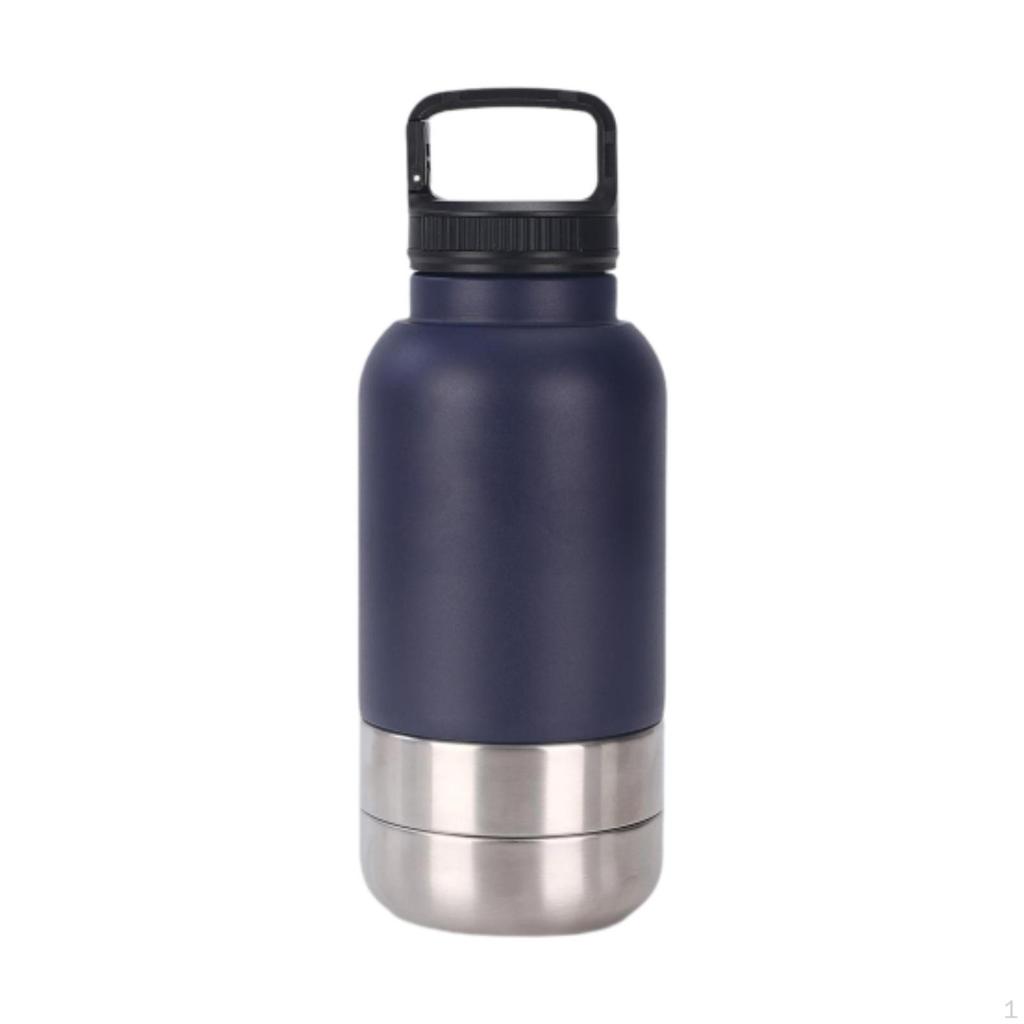 Dog Water Bottle with Handle And 2 Bowls for Food Travel