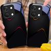 Simples e Grande Para OnePlus Nord 3 5 6T 7 Pro 8 12 10T Reno8 Lite 5G 10R Nord N30 Capa de Telefone Rígida de Vidro Temperado Preta