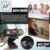 4K Webcam Auto Focus HD USB Camera with Microphone for PC Live Streaming Plug and Play Network Video Conference