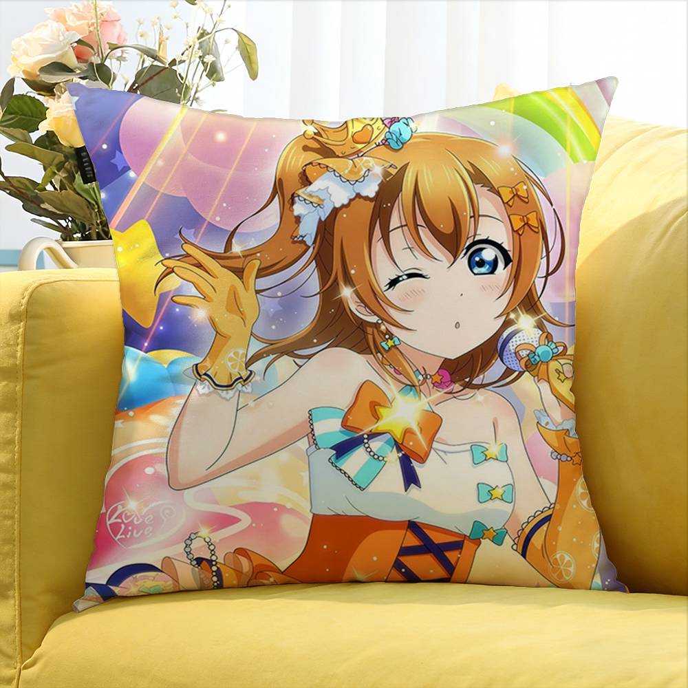 pc Love Live Animated Series World Various Sizes Square Pillow Case For Car Home Bedchamber Decor