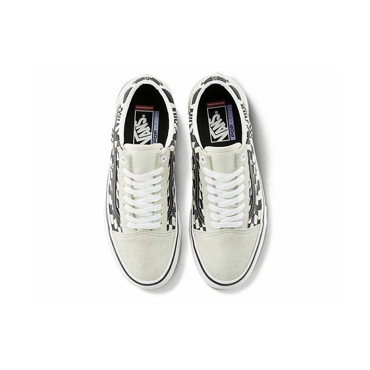 Old Skool Skate Vans 'Checkerwarp - Black White' VN0A5FCB9CU