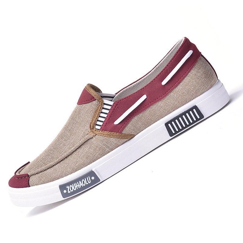 

Мужская тканевая обувь 2023 года, новая мужская обувь с одной педалью, ленивые туфли, дышащая, с мягкой подошвой, парусиновая обувь для спорта и отдыха на открытом воздухе для мужчин 44