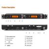 XTUGA RW2080 UHF Dual-Channel Wireless In-Ear Monitor System with Rackmount 2U Transmitter for Stage and Recording