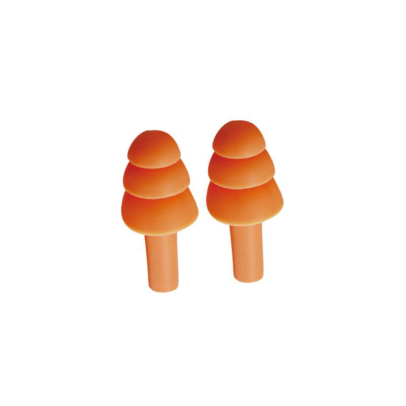 Laobaojia Reusable Silicone Noise Reduction Earplugs 10 Pairs оранжевый