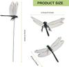 10 Pcs Decorative Stakes, Lifelike 3D Big Dragonflies PVC Dragon Fly Garden Stake for Indoor Outdoor Yard Balcony Plant Flower Pot Decor