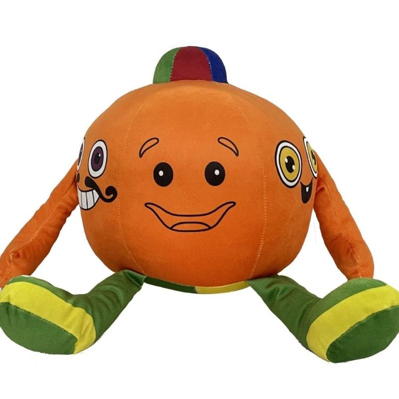 30cm Neues Orange Mehrgesichtiges Kürbis-Stofftier Die Vielseitige Bobby-Familie Halloween-Geschenk Kürbispuppe 30cm