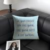 Encouraging Text Ins Cushion Cover Natural Linen Organic Fabric Double-Sided Printing Sofa Home Decor Gift Pillow Case
