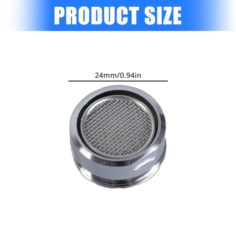 3Pieces Practical Water Tap Aerator 24mm Faucet Strainer for Efficient Water Flows In Kitchen Supplies and Bathroom