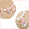 Gentle French Pink Artificial Nails Finger Ultra-flexible Long Lasting Fake Nails for Hot Girl Dress Matching