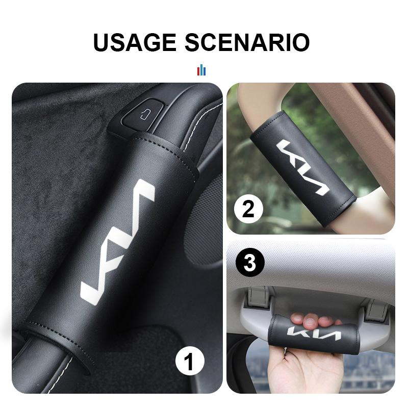 AANM1 2pcs Car Door Inner Handle Cover Anti-Scratch Protector Case For KIA Rio K5 K2 Sportage Ceed Sorento Picanto Stinger Soul