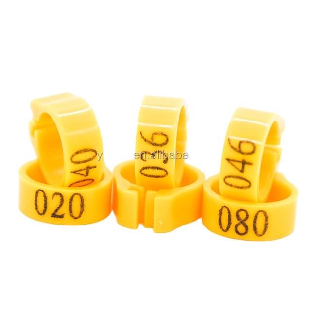 Plastic Racing Pigeon Band Parrot Band Finch Ring Canary Ring Leg Bands 8mm *5.5mm Height (Red,8mm) красный