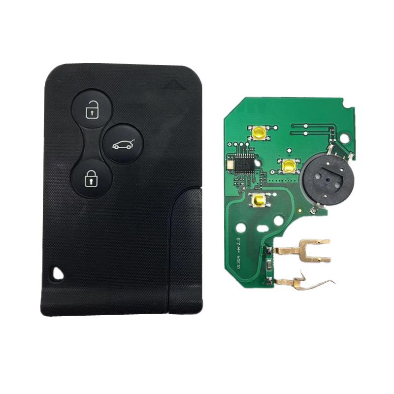 Compatible 3-Button Smart Key for Megane, 433 MHz with 7947 Chip.