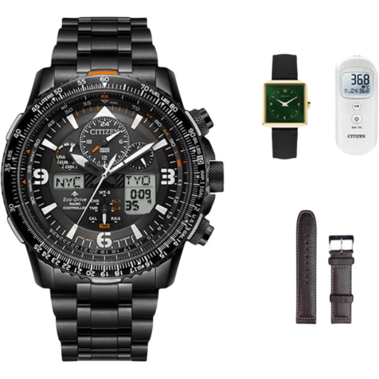 CITIZEN Promaster Light Powered Quartz Movement Stainless Steel Strap Watch Men's Watches Black Dial JY8085-81E
