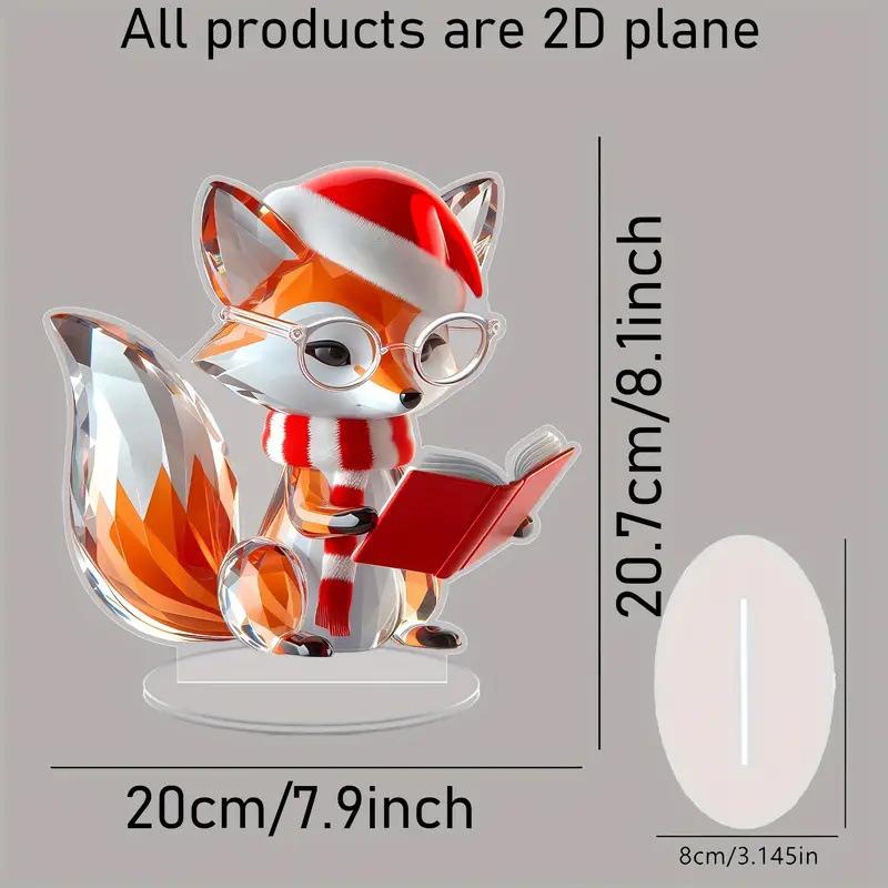 2D Acrylic Colorful Animals Ornaments Cute Desktop Handicrafts Statue Home Standing Decoration Surprise Gifts for Kids Adults