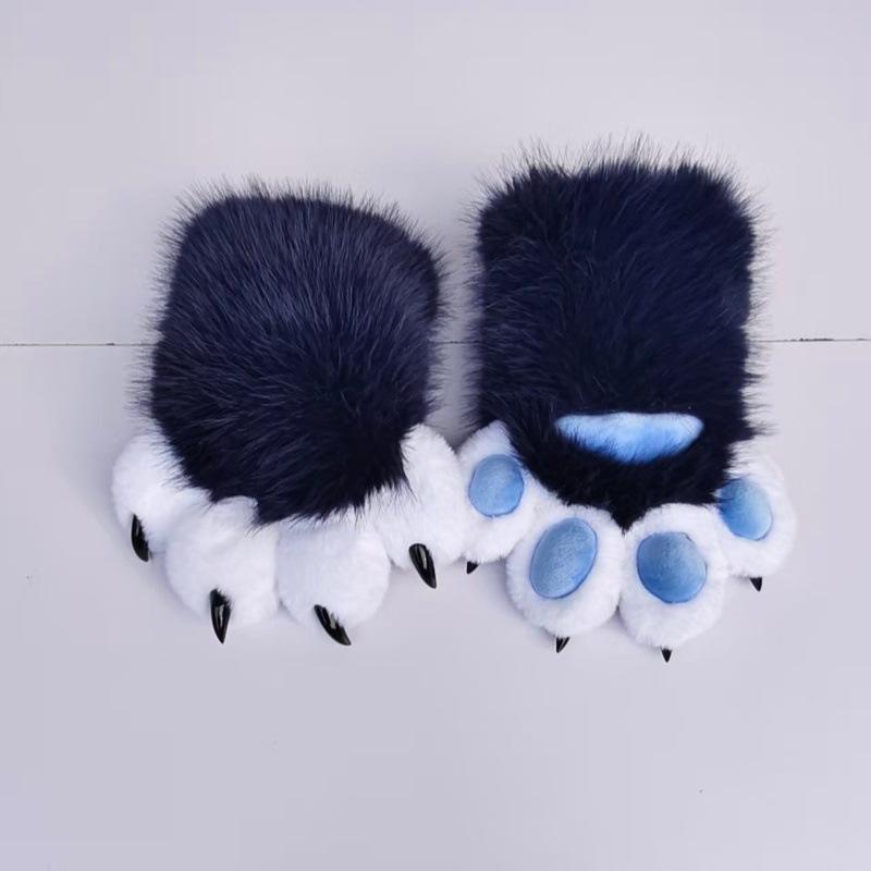 Animal claws, squeaking, furry claws with nails, gloves COS cat claws cute plush finished props