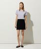 LADY VOLUME Frill Knit Skirt_Black