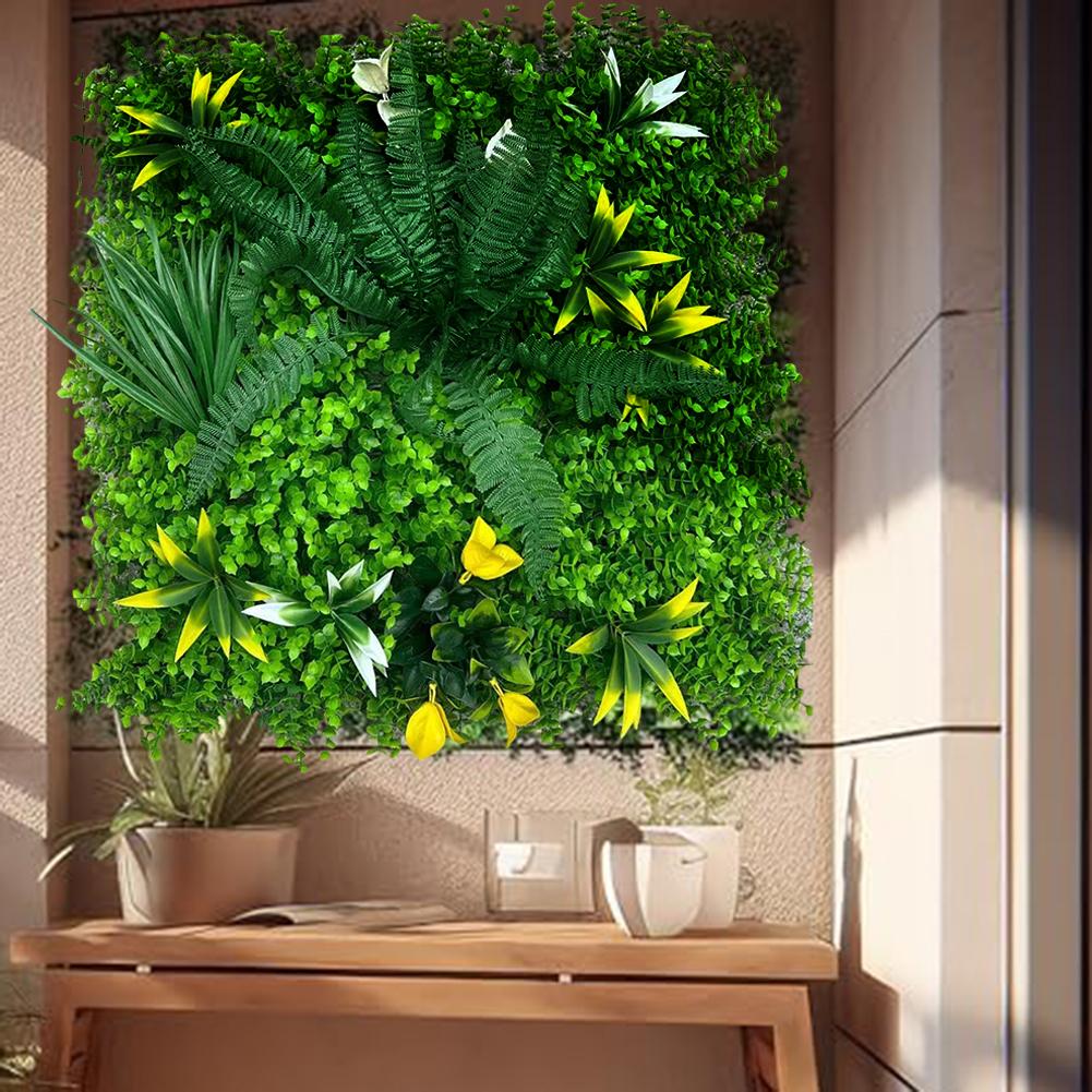 50*50CM Flower Plant Wall Panels UV Realistic Indoor Outdoor Garden Decor
