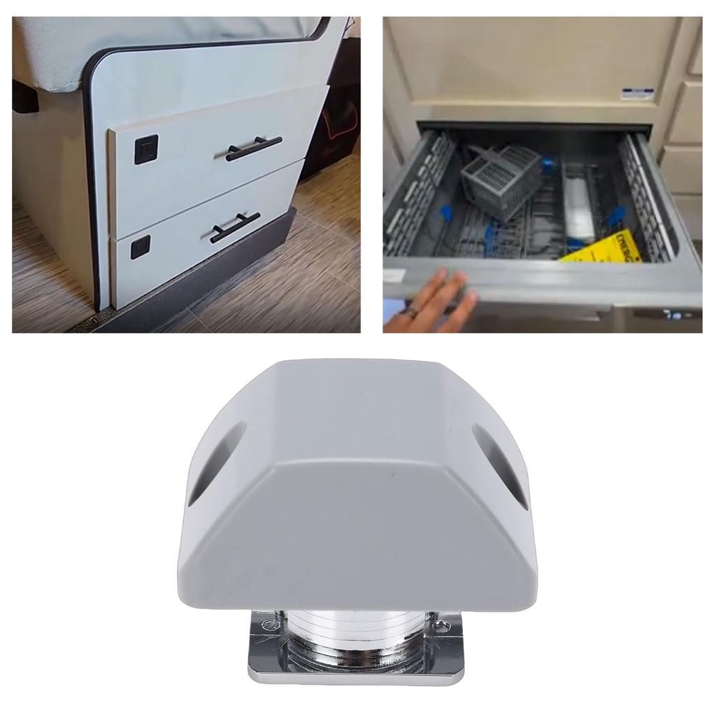RV Push Cabinet Lock Zinc Alloy Keyless RV Push Button Cabinet Lock for Yachts Travel Trailers
