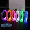 6pcs Colorful Light Up Party Glowing Bracelets Stylish Plastic LED Wristbands Birthday Party Wrist Bands Ornament