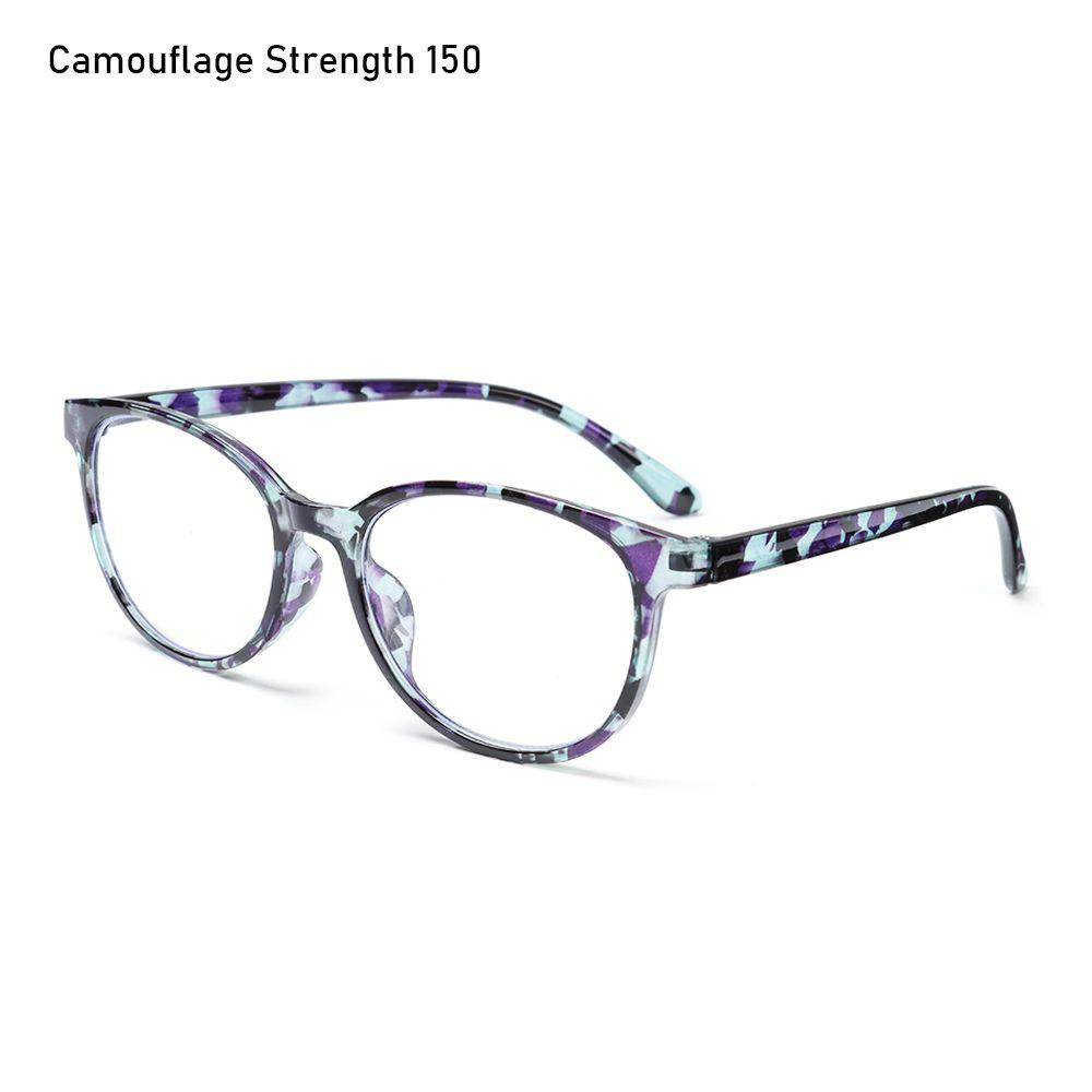 

Women Vintage Portable Elegant Reading Glasses Anti-Blue Light Eyeglasses Eye Protection Ultra Light Frame Strength 100