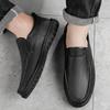 Leather Men Casual Shoes Formal Men Dress Shoes Luxury  Leather Men Loafers Breathable Slip on Male Boat Shoes Moccasins