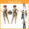 Retro 1970s Disco Costume For Adults In Shiny Golden Color For Nightclub Performances