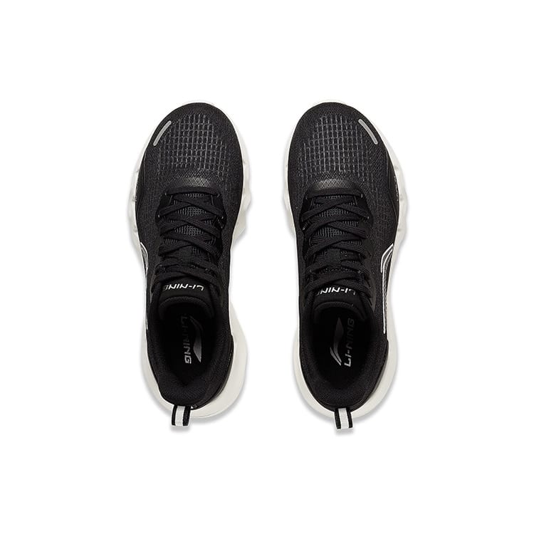Li Ning Spirituality Textil, TPU Niedrig geschnittene Laufschuhe Damen Schwarz ARST046-1