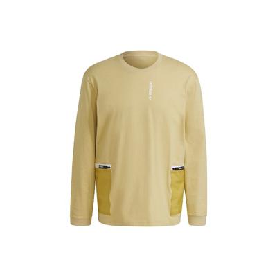 Originals Trefoil G Outd Langarm-T-Shirt mit Kontrasttasche Herren Tops Sandsturm H09364