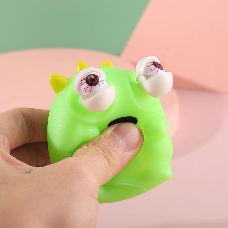 Creative Squeeze Cartoon Blasting Eye Monster Decompress Pranks Decompression Vent Toy Gifts K28