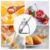 Glass Honeycomb Tank Honey Storage Container With Dipper And Lid  Glass Honey Jar Honey Dispenser Jar Honeycomb Tank