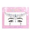 Creative Rhinestones Sticker Colorful Temporary Tattoo Sticker 3D Crystal Sticker  Eyebrow