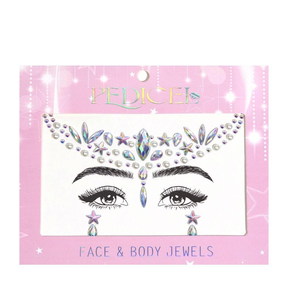 Kreativer Strass-Aufkleber Bunter temporärer Tattoo-Aufkleber 3D-Kristallaufkleber Augenbraue