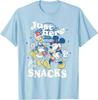 Hot Fashion Casual Disney Mickey & Donald "Just Here for The Snacks" Road Trip T-Shirt S-4XL Four Seasons